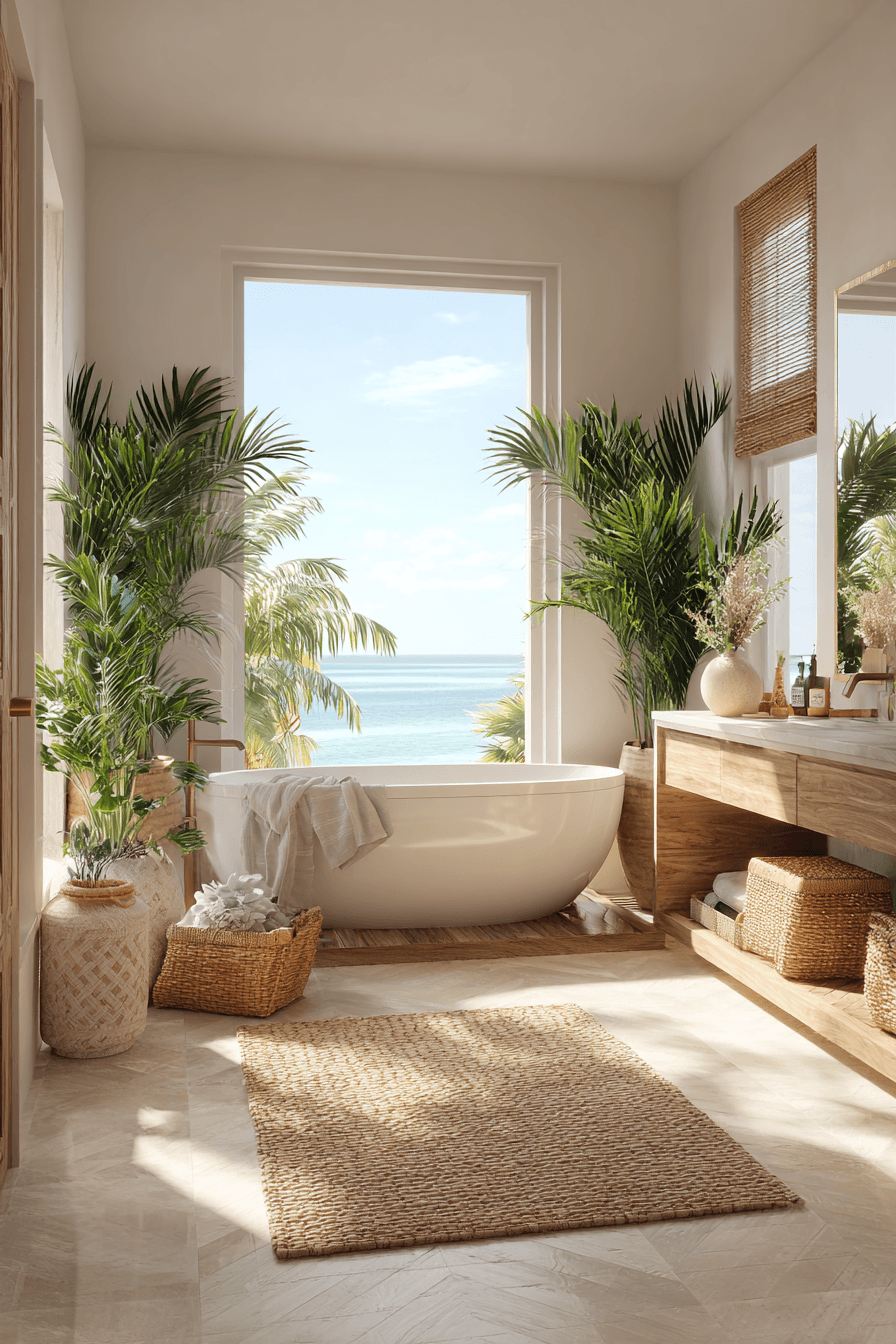 26 Seaside Bathroom Ideas for a Spa-Like Coastal Escape