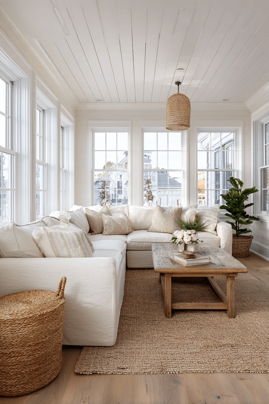 26 Beachy Farmhouse Ideas That Blend Coastal Charm and Rustic Comfort