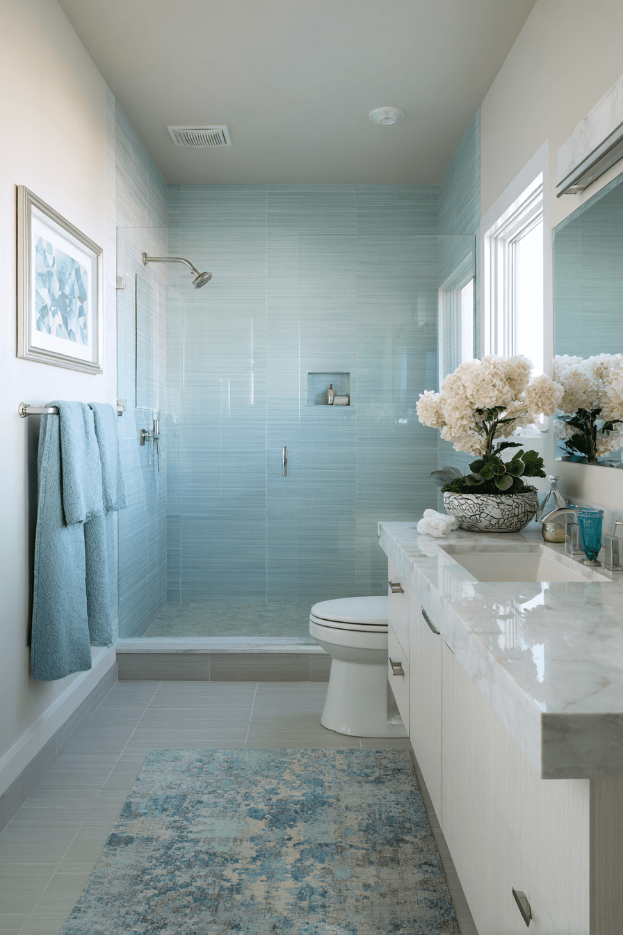 26 Beachy Bathroom Ideas That Create a Spa-Like Coastal Escape
