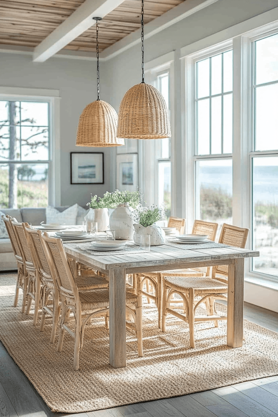 26 Beachy Dining Room Ideas for a Seaside Gathering Space