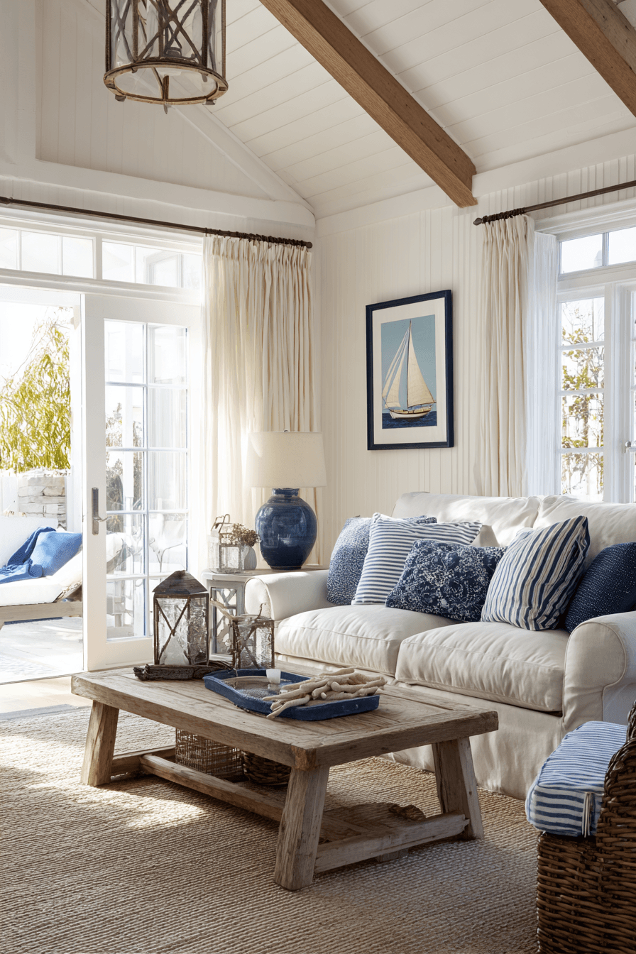 26 Beachy Living Room Ideas for a Relaxed Coastal Vibe
