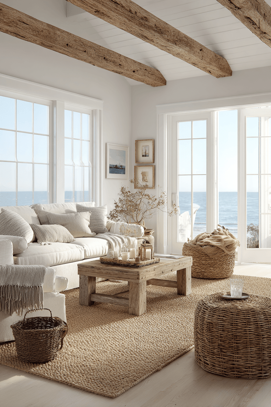 26 Beachy Farmhouse Ideas That Blend Coastal Charm and Rustic Comfort