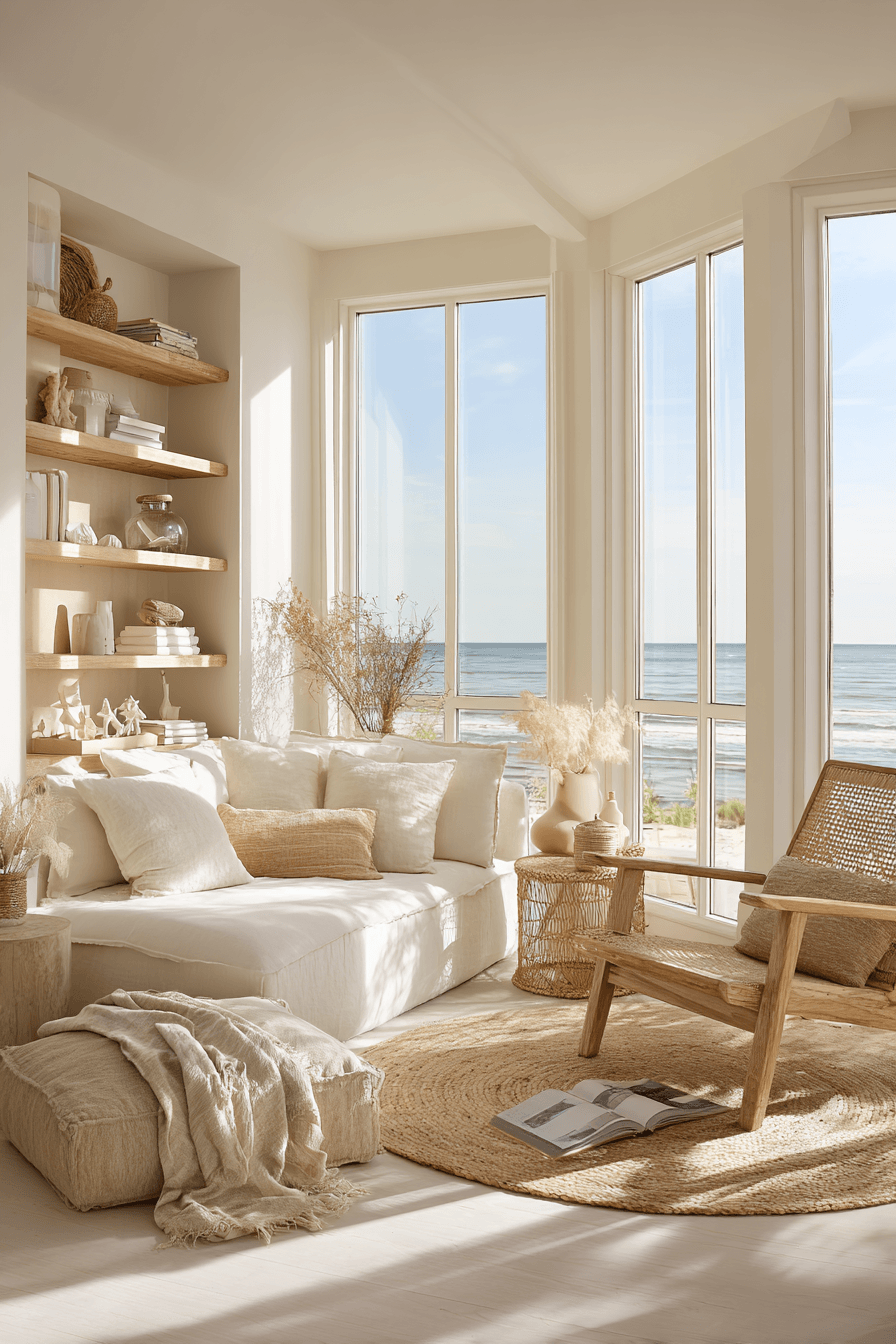 26 Beachy Living Room Ideas for a Relaxed Coastal Vibe