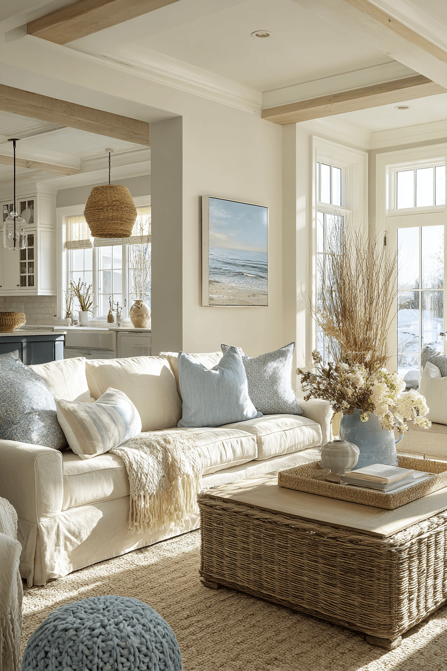 26 Beachy Farmhouse Ideas That Blend Coastal Charm and Rustic Comfort
