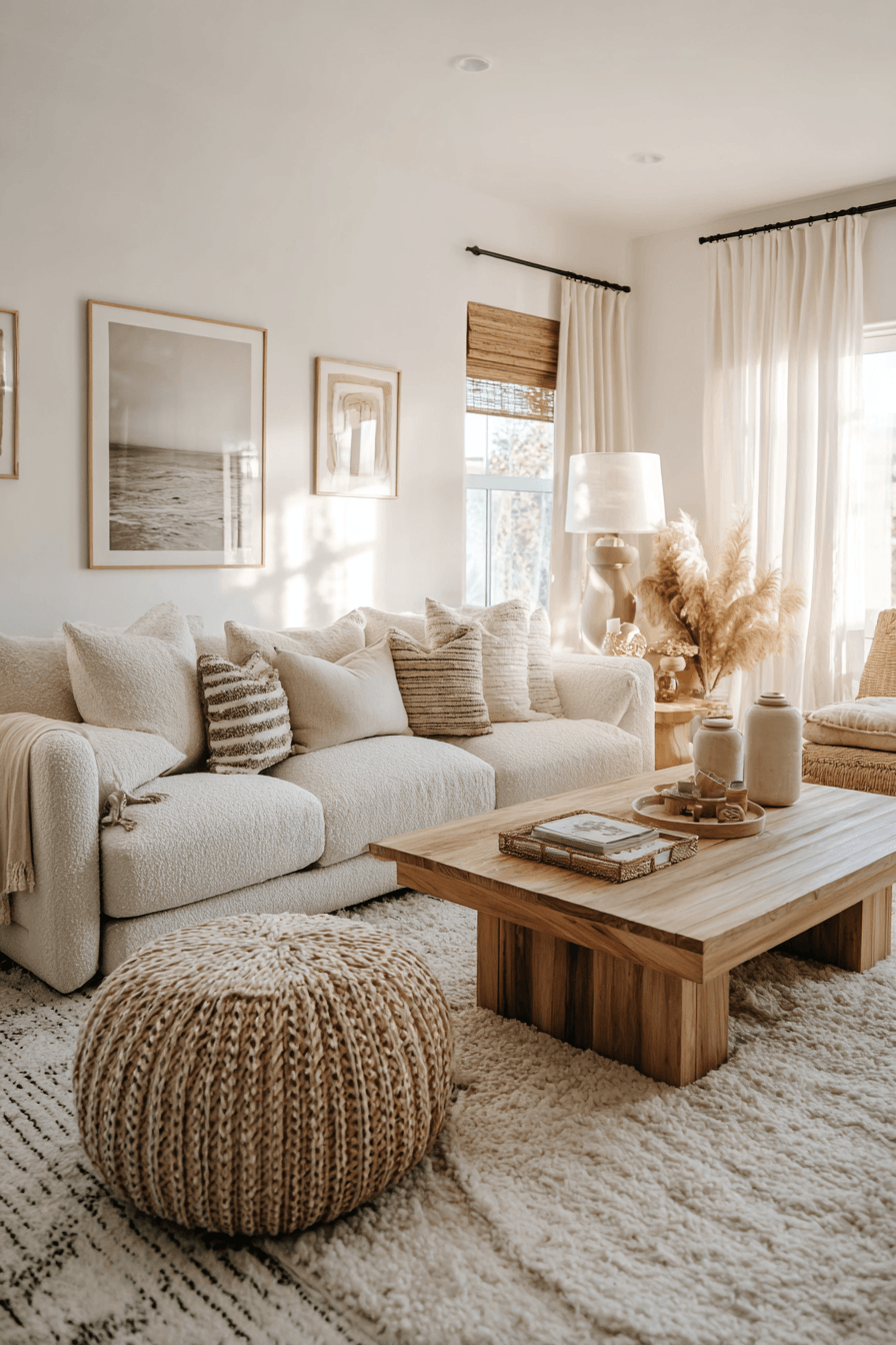 26 Beachy Boho Living Room Ideas for a Casual Coastal Vibe