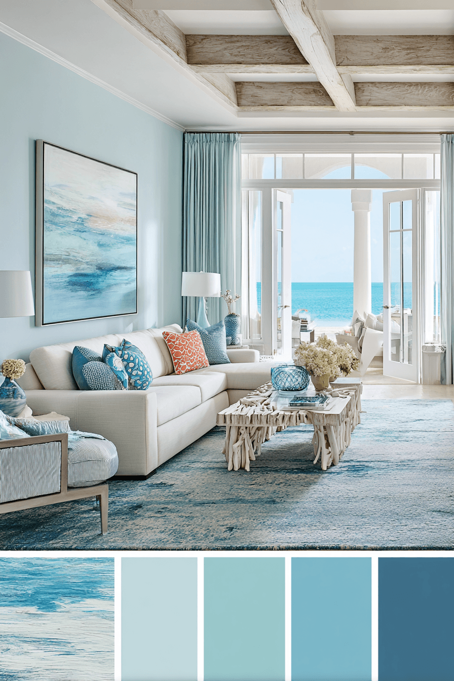 26 Beachy Living Room Ideas for a Relaxed Coastal Vibe