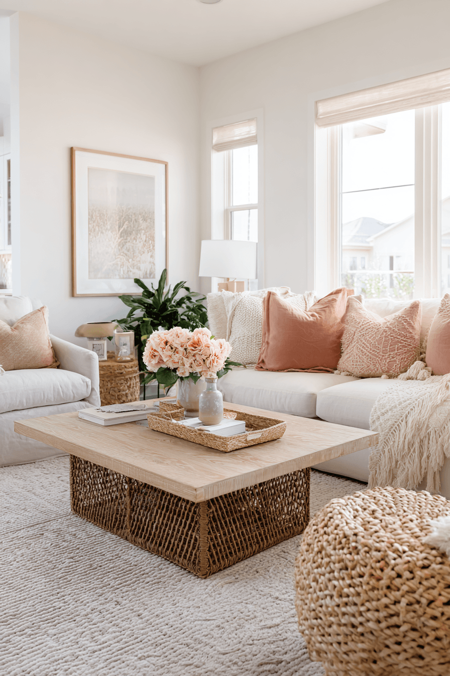 26 Beachy Boho Living Room Ideas for a Casual Coastal Vibe