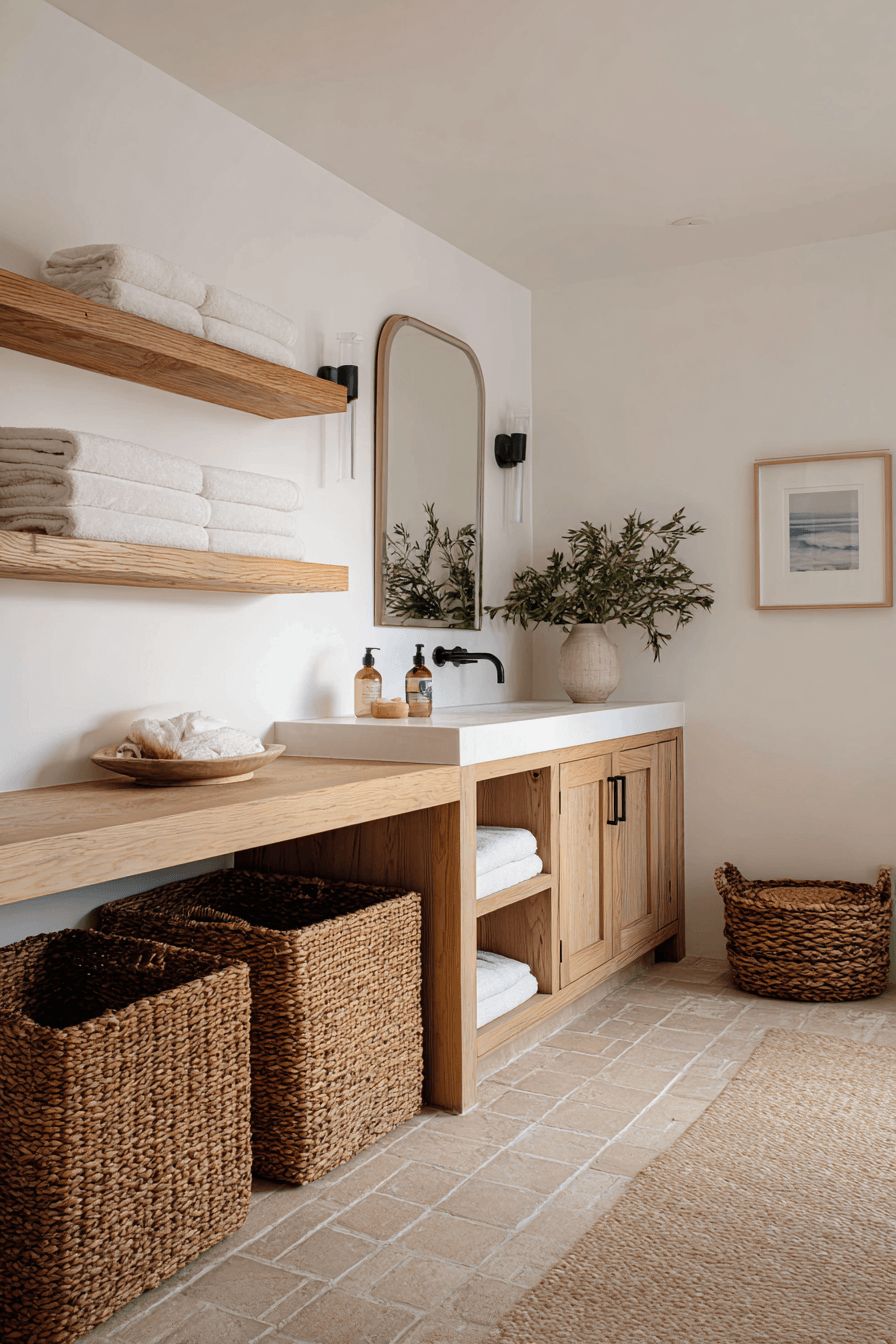 26 Beachy Bathroom Ideas That Create a Spa-Like Coastal Escape
