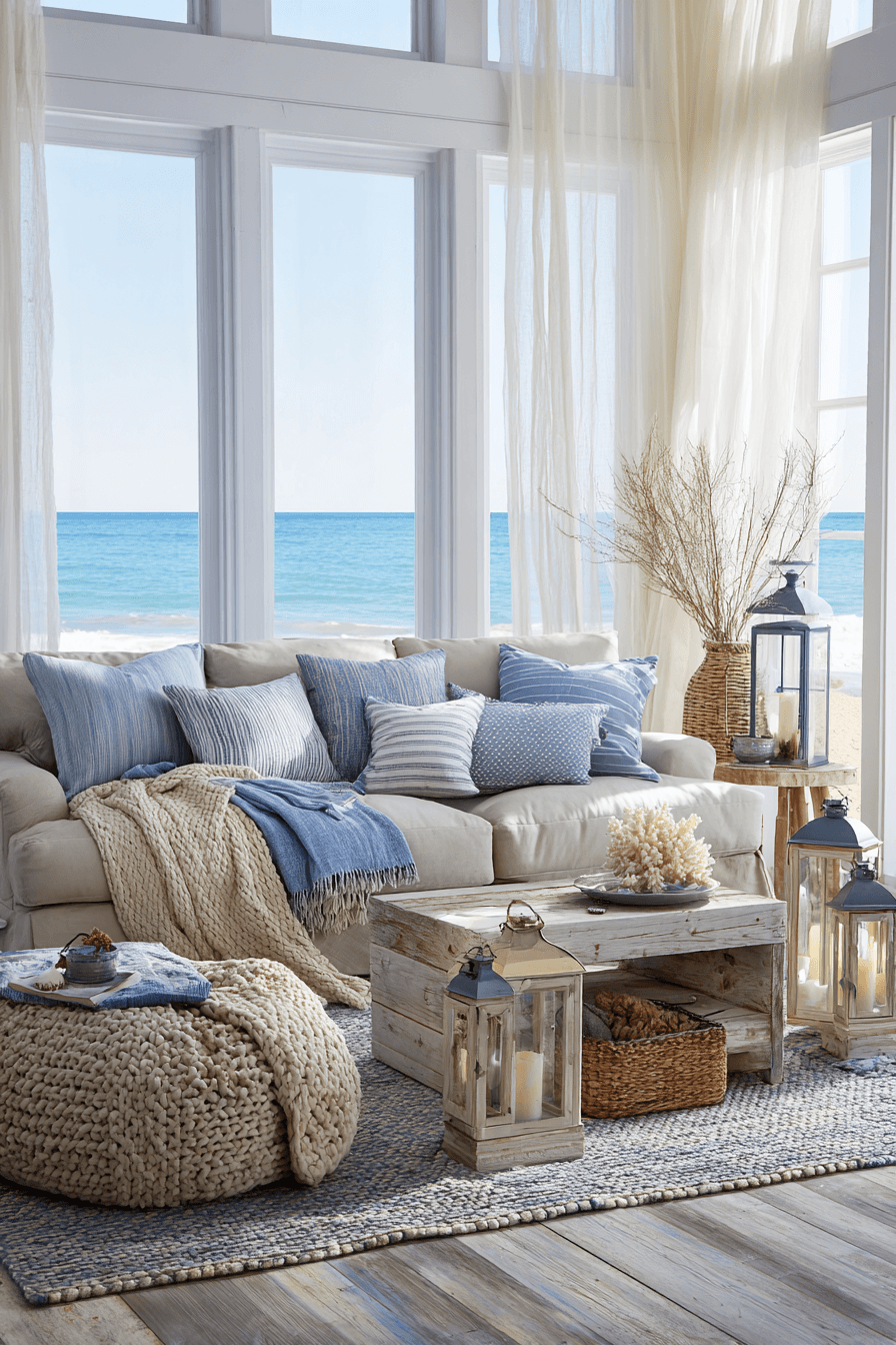 26 Beachy Living Room Ideas for a Relaxed Coastal Vibe