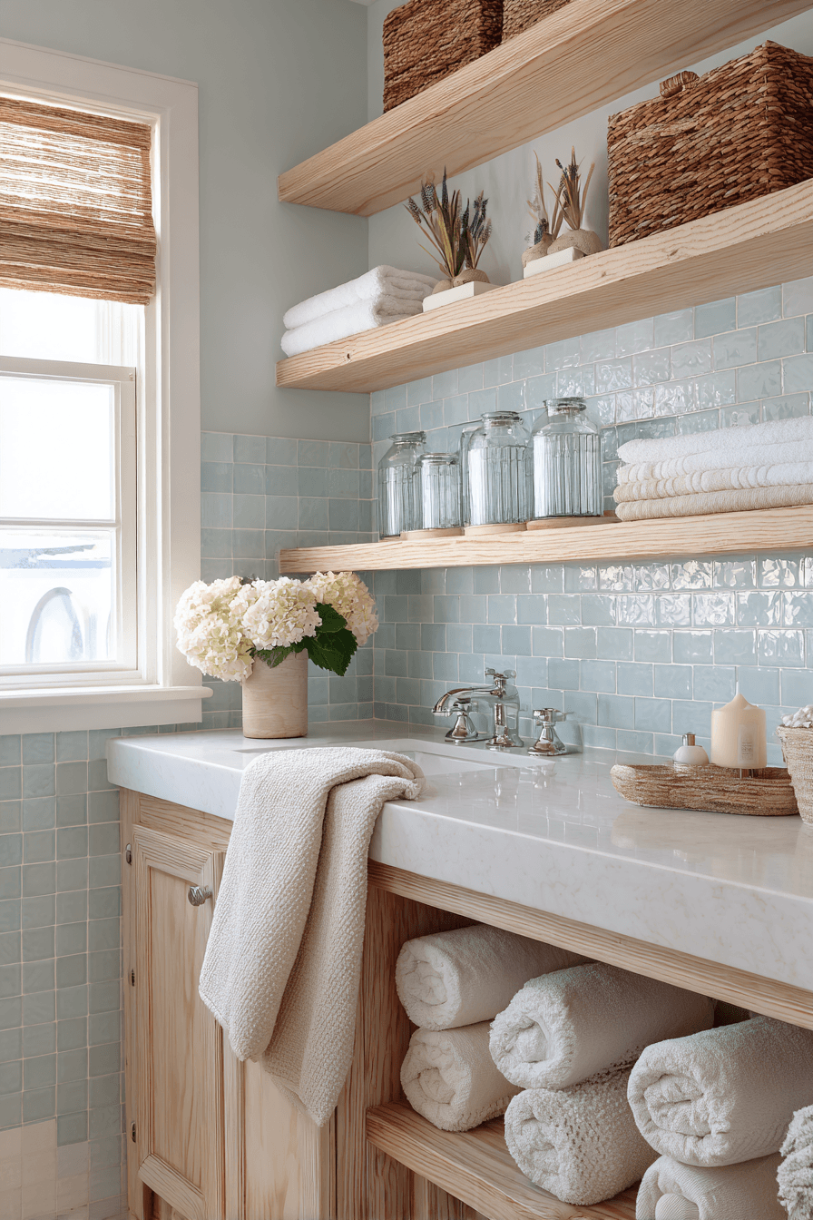 26 Beachy Bathroom Ideas That Create a Spa-Like Coastal Escape