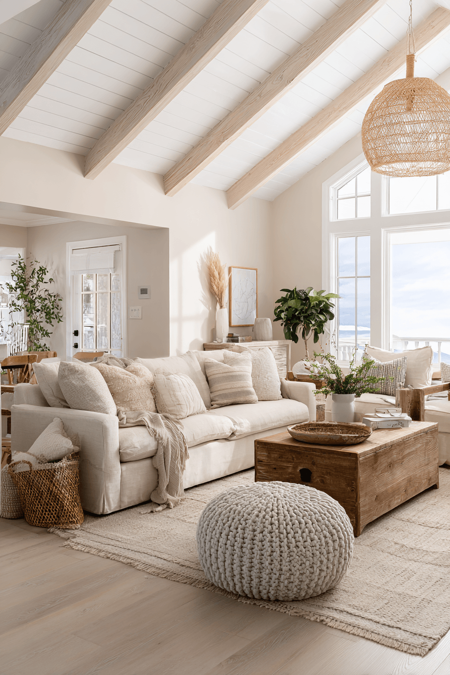 26 Beachy Farmhouse Ideas That Blend Coastal Charm and Rustic Comfort