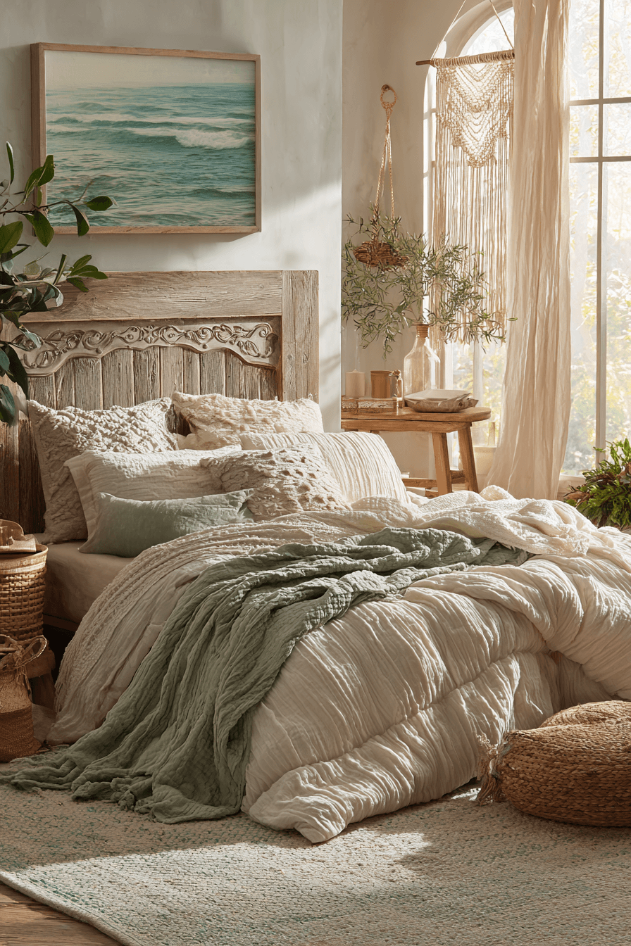 26 Beachy Boho Bedroom Ideas for a Dreamy Coastal Retreat