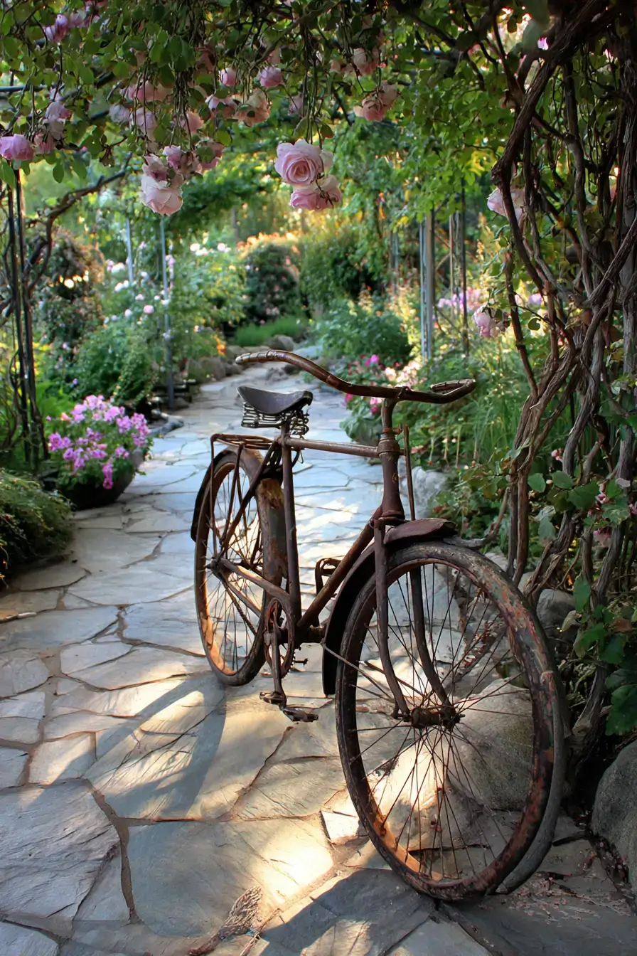 14 Bicycle Yard Decor Ideas That Turn Old Bikes Into Garden Features