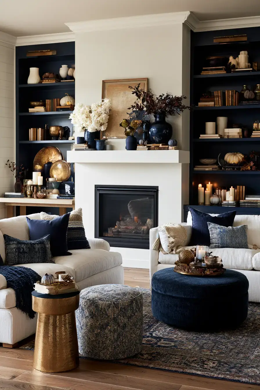 27 Blue and White Fall Decor Ideas That Make the Season Feel Fresh
