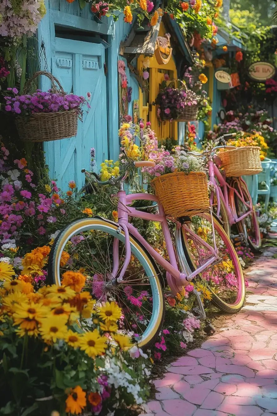 14 Bicycle Yard Decor Ideas That Turn Old Bikes Into Garden Features