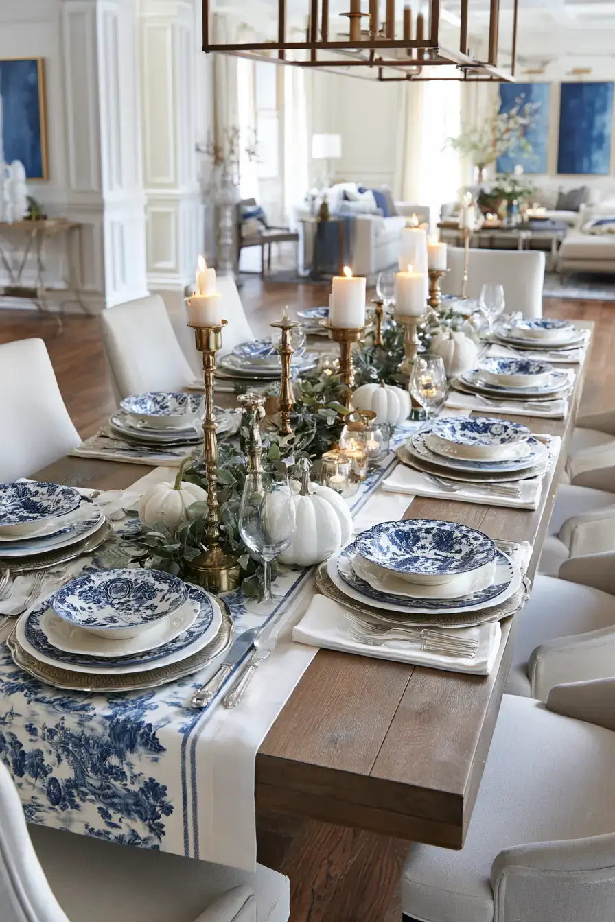 27 Blue and White Fall Decor Ideas That Make the Season Feel Fresh