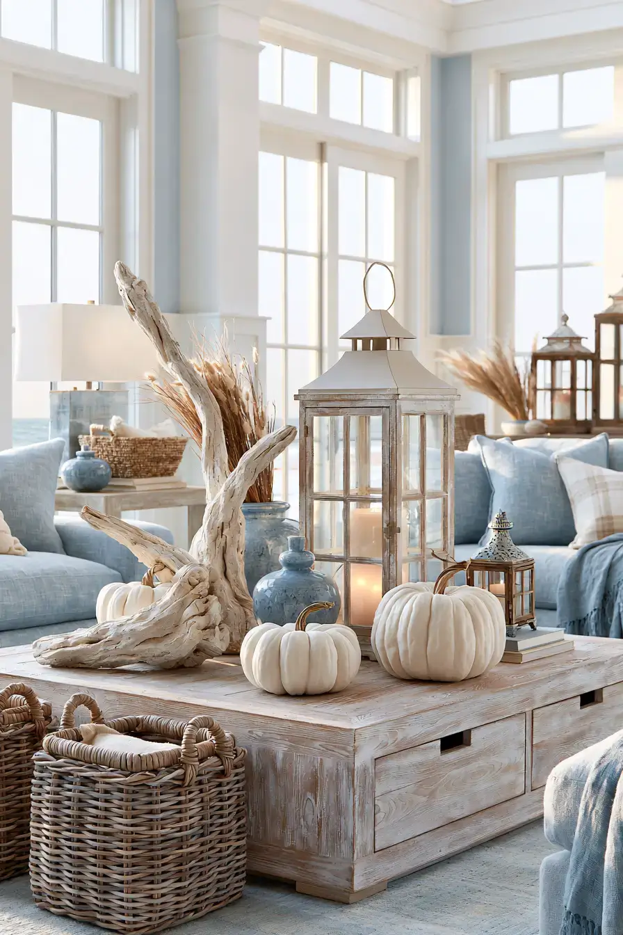 27 Blue and White Fall Decor Ideas That Make the Season Feel Fresh