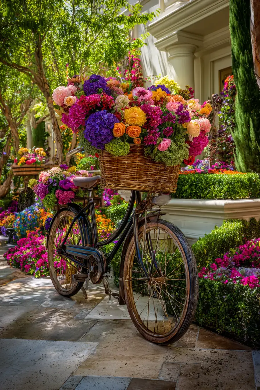 14 Bicycle Yard Decor Ideas That Turn Old Bikes Into Garden Features