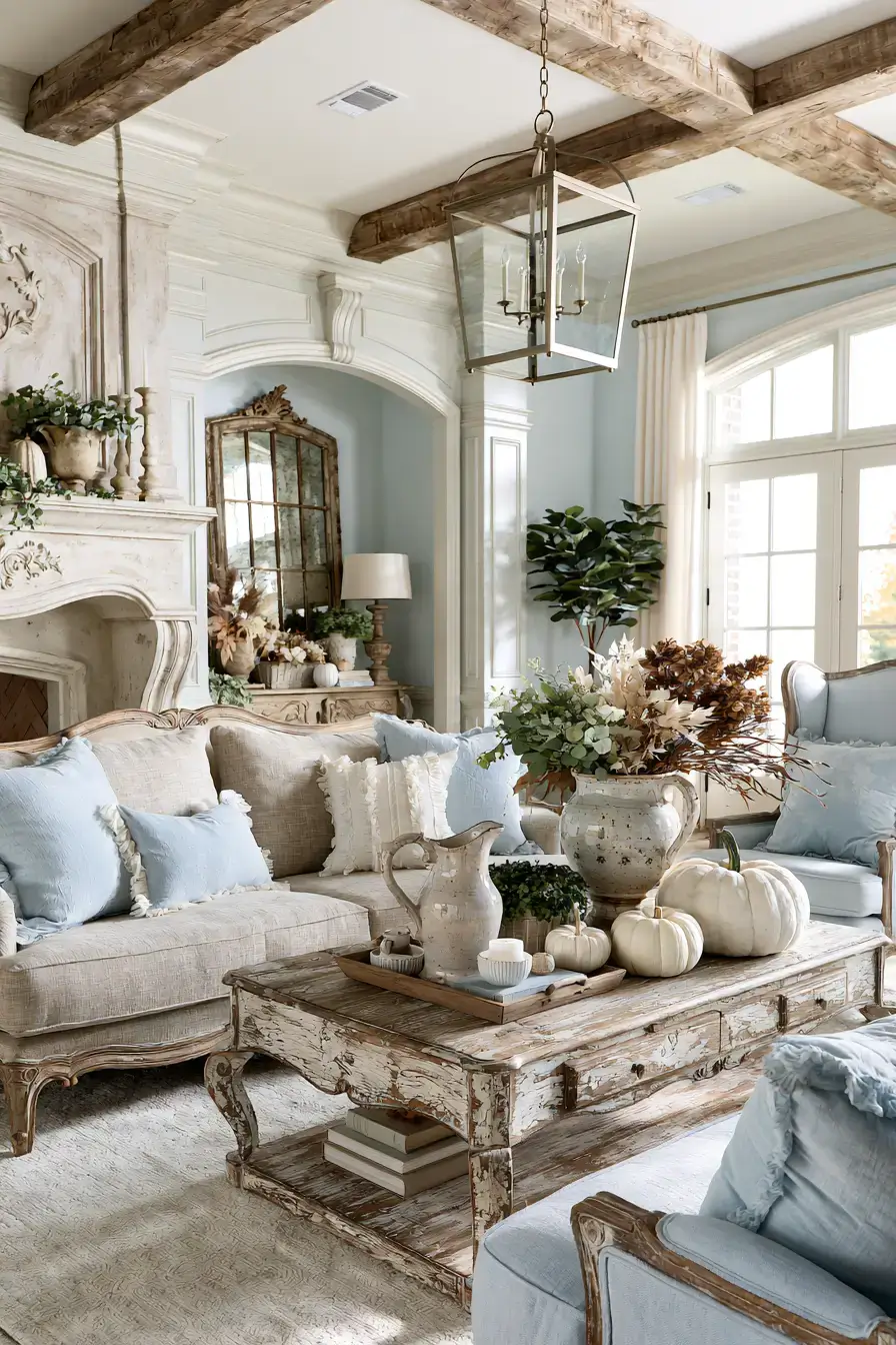 27 Blue and White Fall Decor Ideas That Make the Season Feel Fresh