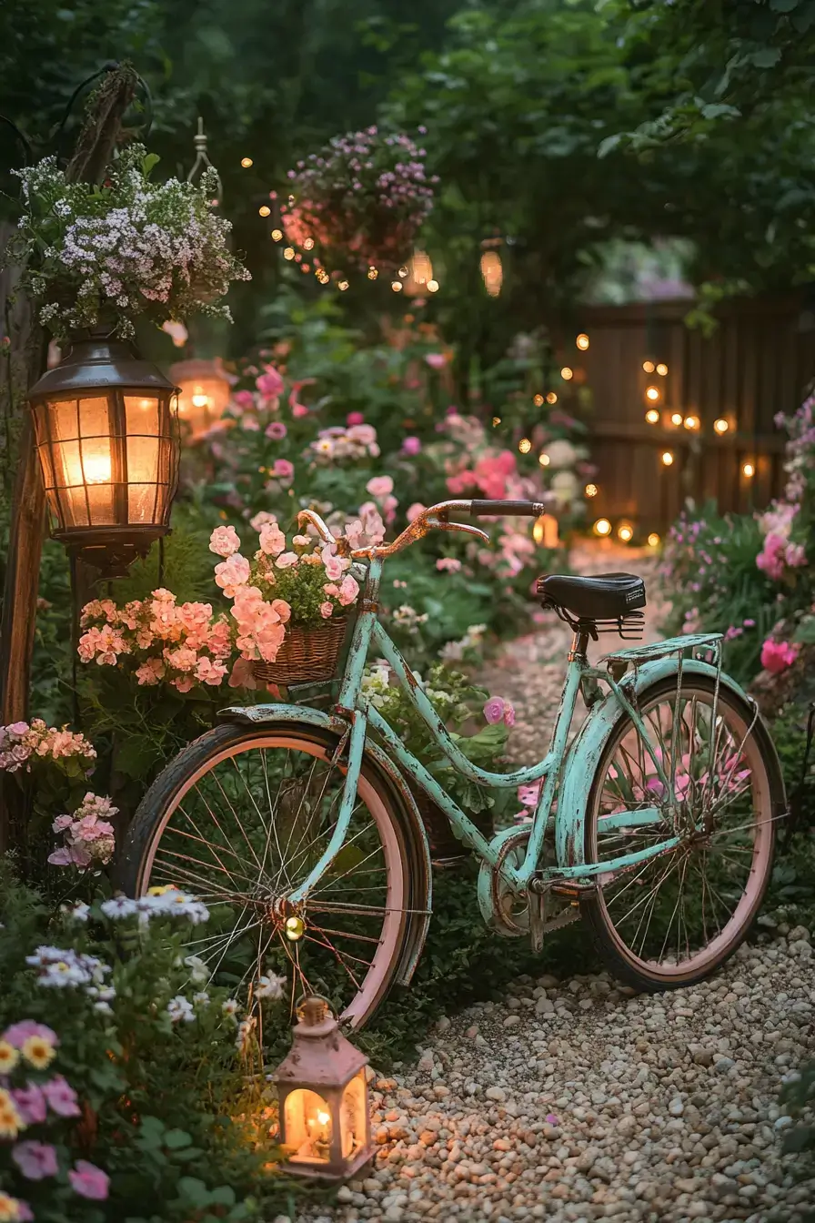 14 Bicycle Yard Decor Ideas That Turn Old Bikes Into Garden Features