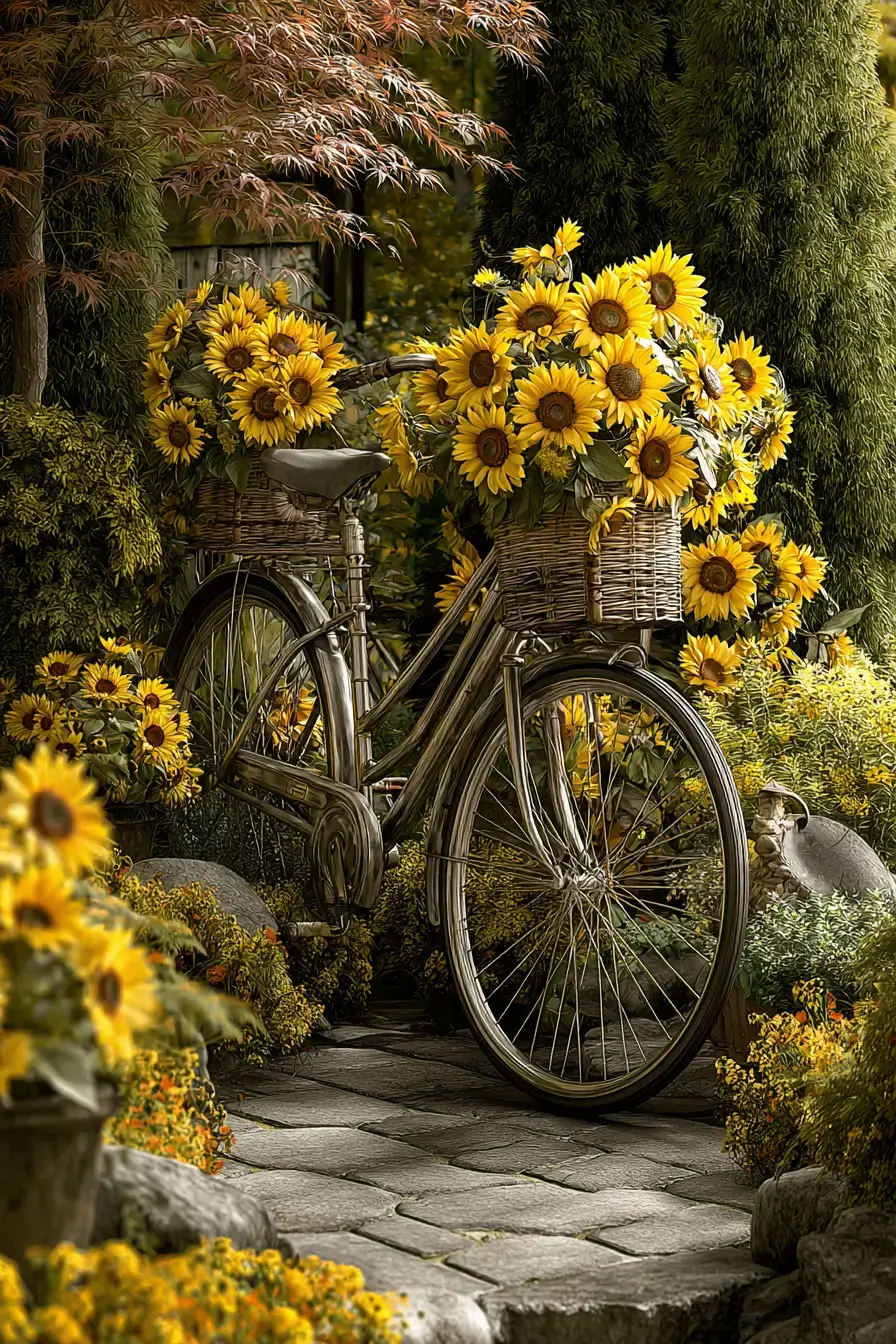 14 Bicycle Yard Decor Ideas That Turn Old Bikes Into Garden Features