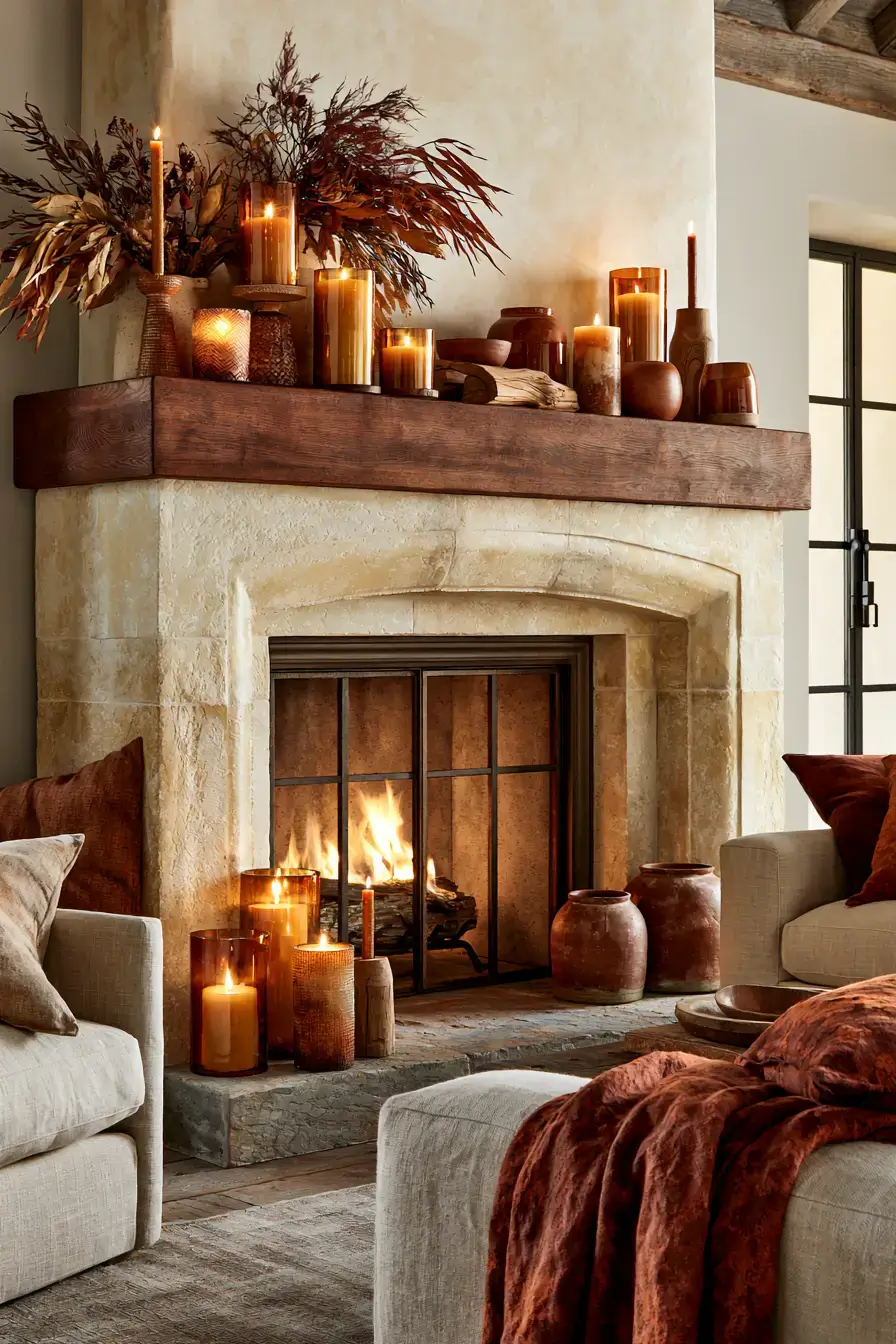 27 Autumn Fireplace Decor Ideas That Make the Hearth the Heart of the Season