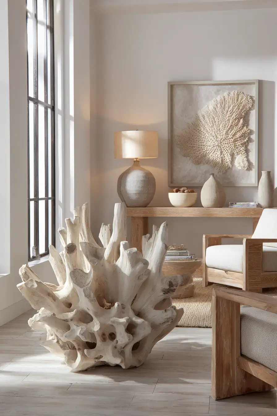 17 Driftwood Decor Ideas That Bring the Shoreline Indoors