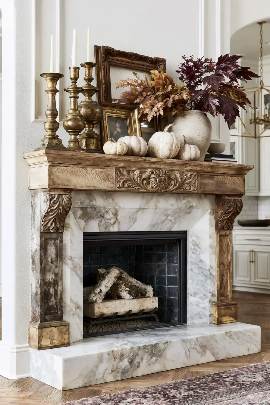 27 Autumn Fireplace Decor Ideas That Make the Hearth the Heart of the Season
