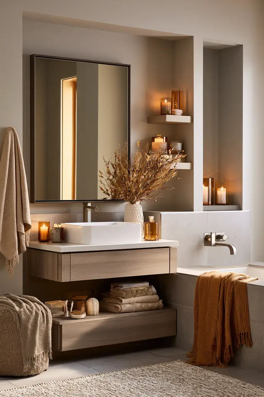 27 Fall Bathroom Decor Ideas That Make a Small Room Feel Like Autumn