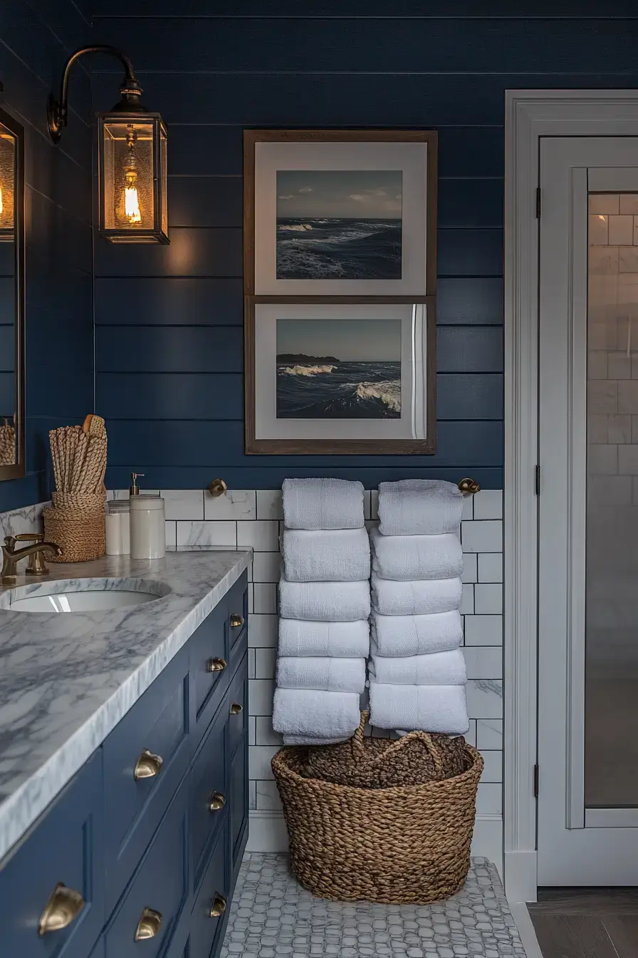 18 Nautical Bathroom Ideas That Bring the Harbor Home