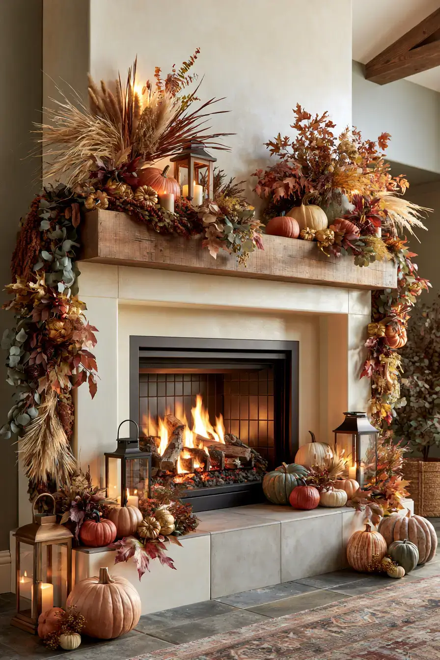 27 Autumn Fireplace Decor Ideas That Make the Hearth the Heart of the Season