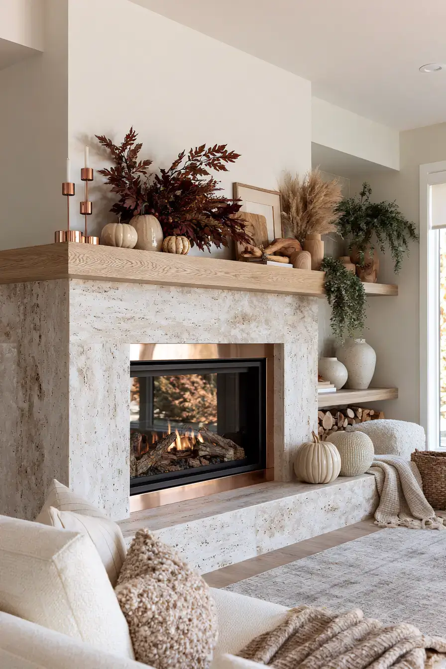 27 Autumn Fireplace Decor Ideas That Make the Hearth the Heart of the Season