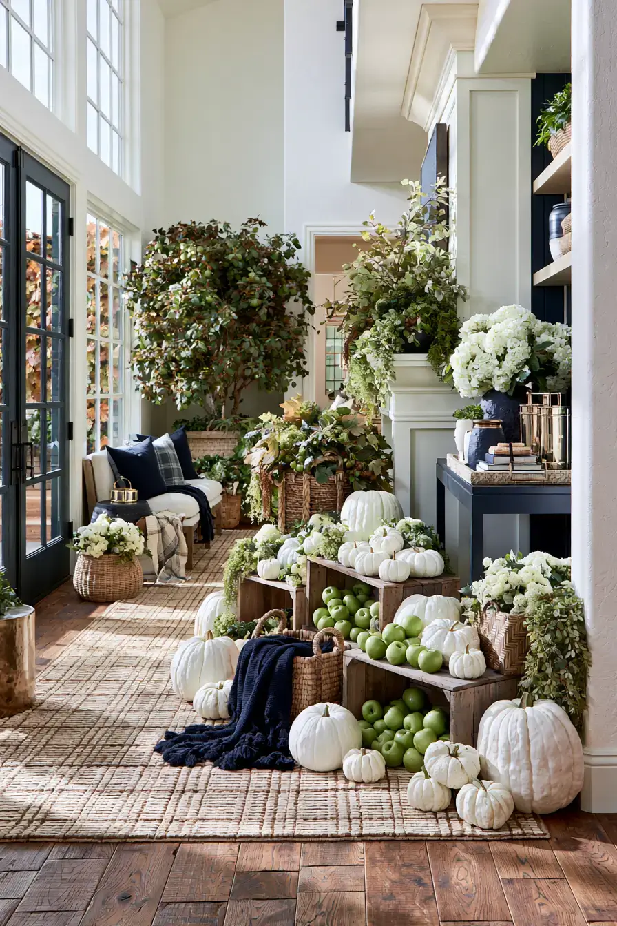 27 Blue and White Fall Decor Ideas That Make the Season Feel Fresh