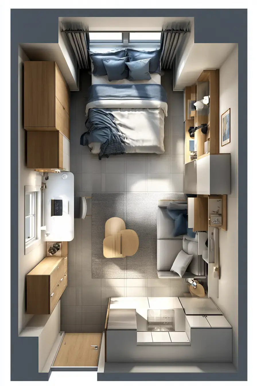 27 Bedsitter Arrangement Ideas That Make One Room Do the Work of Two