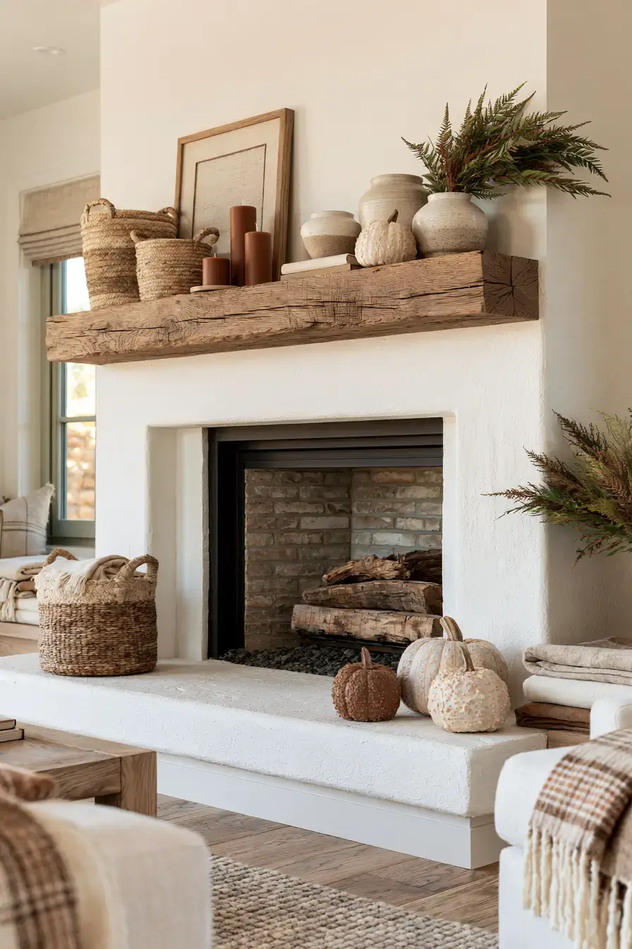 27 Autumn Fireplace Decor Ideas That Make the Hearth the Heart of the Season