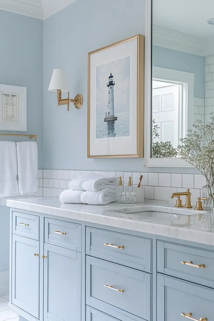 18 Nautical Bathroom Ideas That Bring the Harbor Home