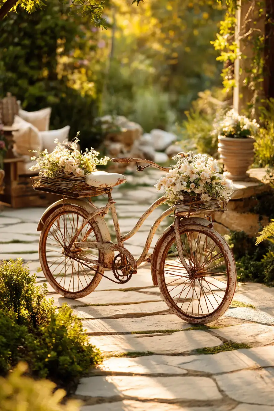 14 Bicycle Yard Decor Ideas That Turn Old Bikes Into Garden Features