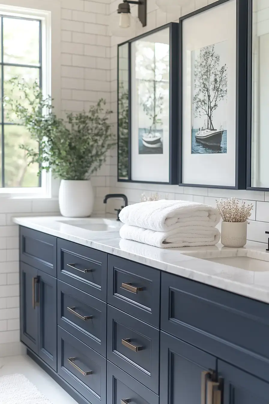 18 Nautical Bathroom Ideas That Bring the Harbor Home