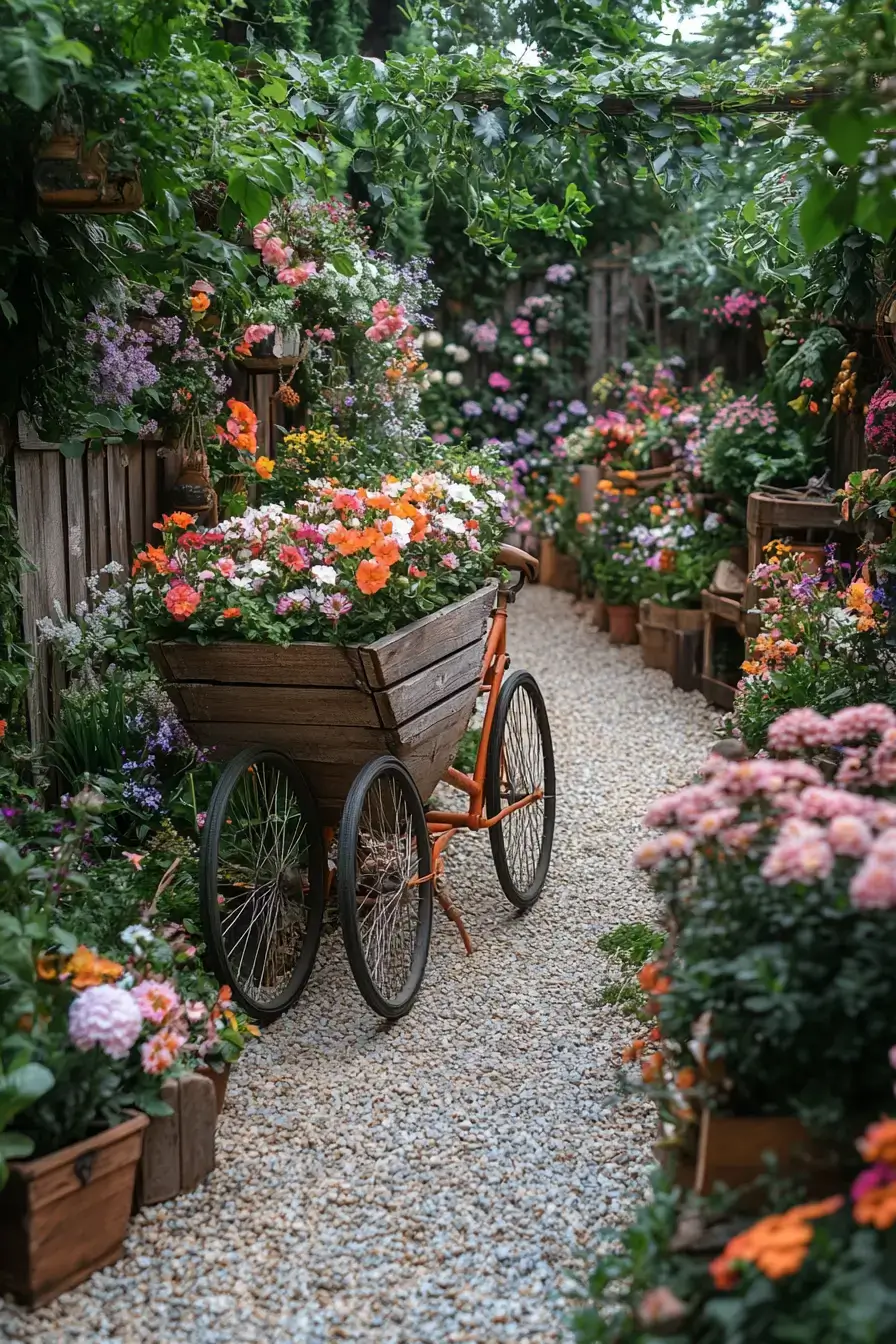 14 Bicycle Yard Decor Ideas That Turn Old Bikes Into Garden Features