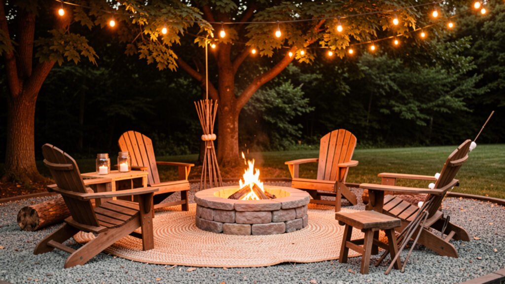 fire pit ideas backyard on a budget
