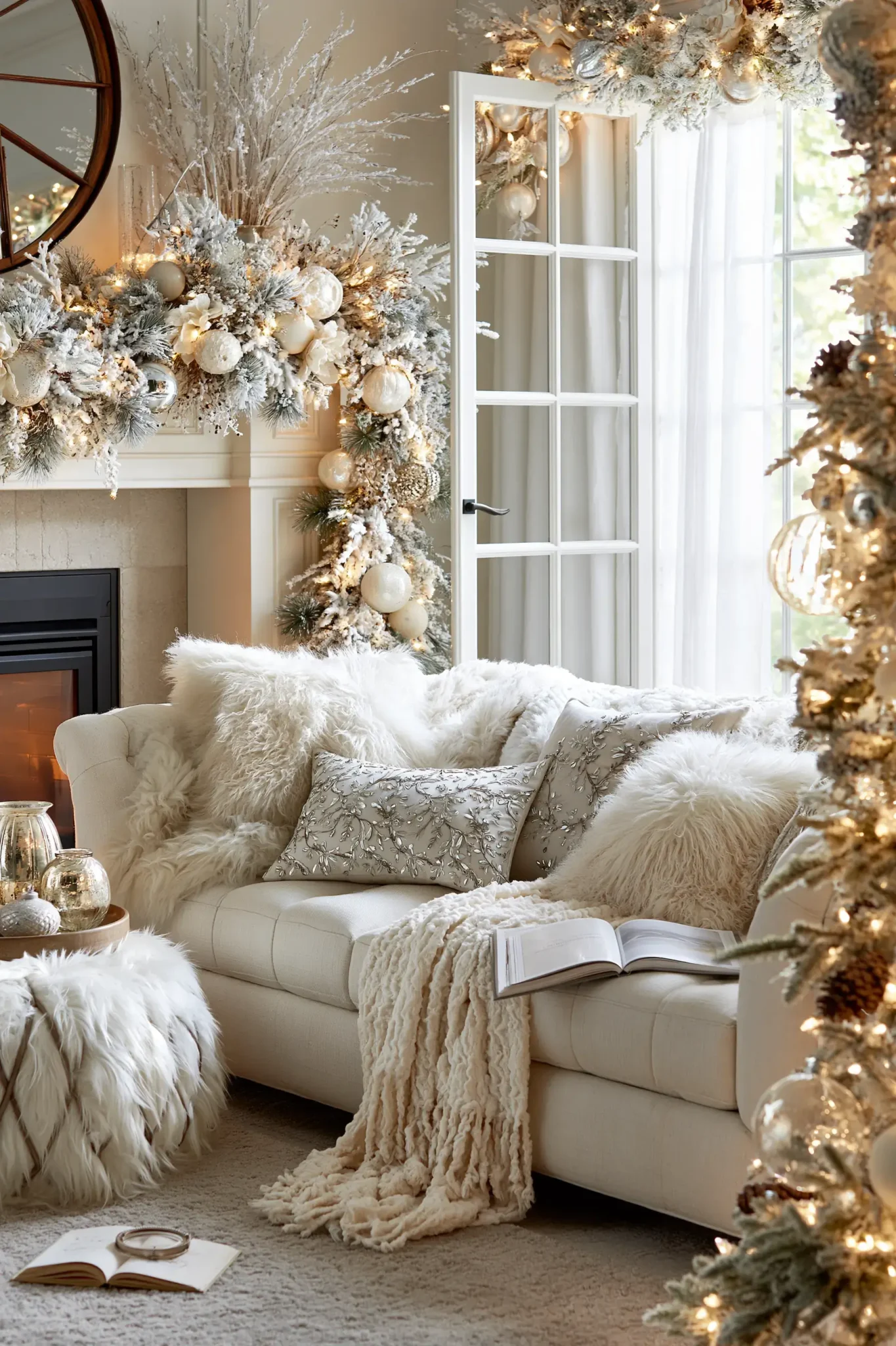 24 White Christmas Decor Ideas for a Quiet, Snowy Feel Inside