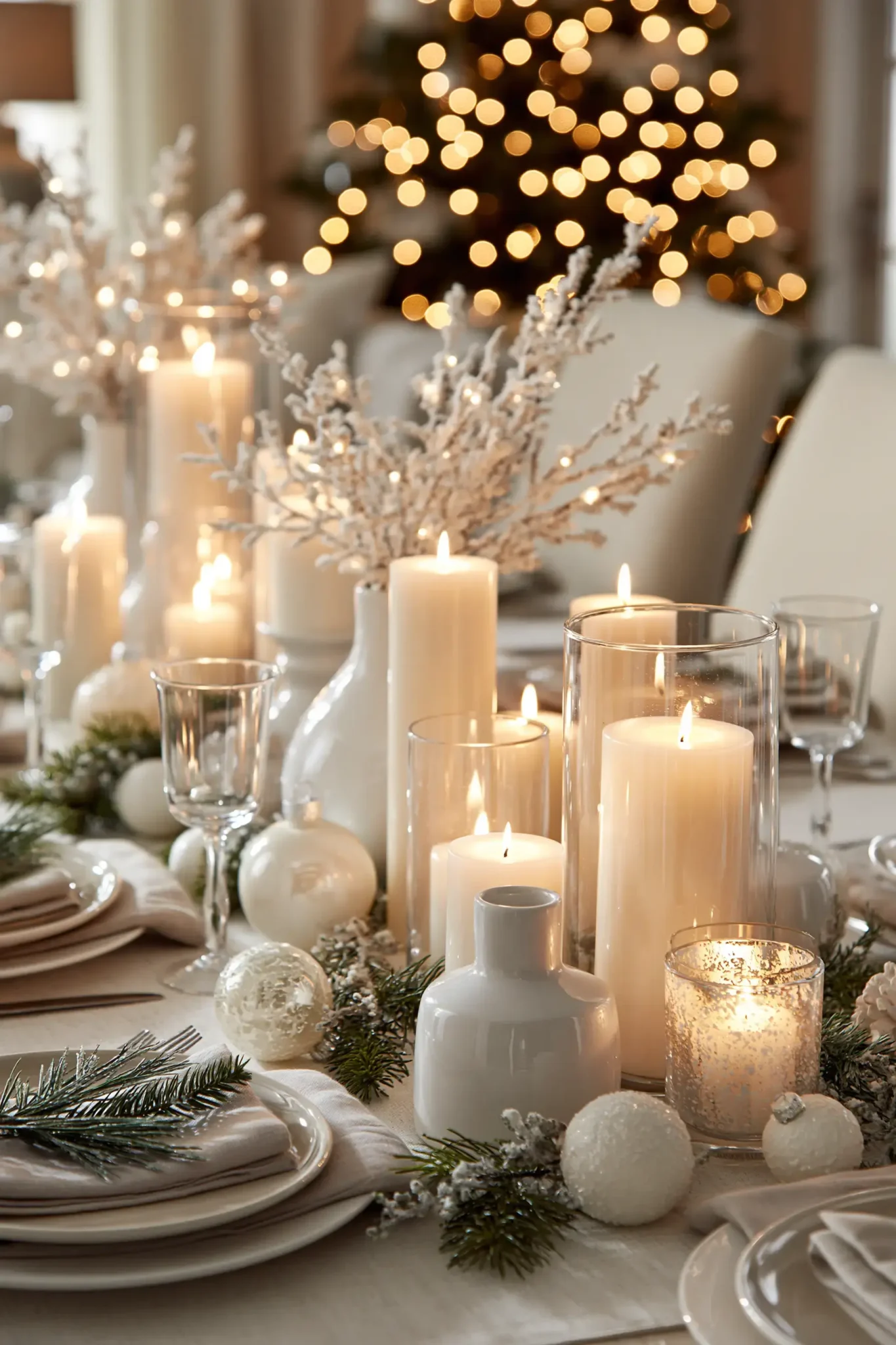 24 White Christmas Decor Ideas for a Quiet, Snowy Feel Inside