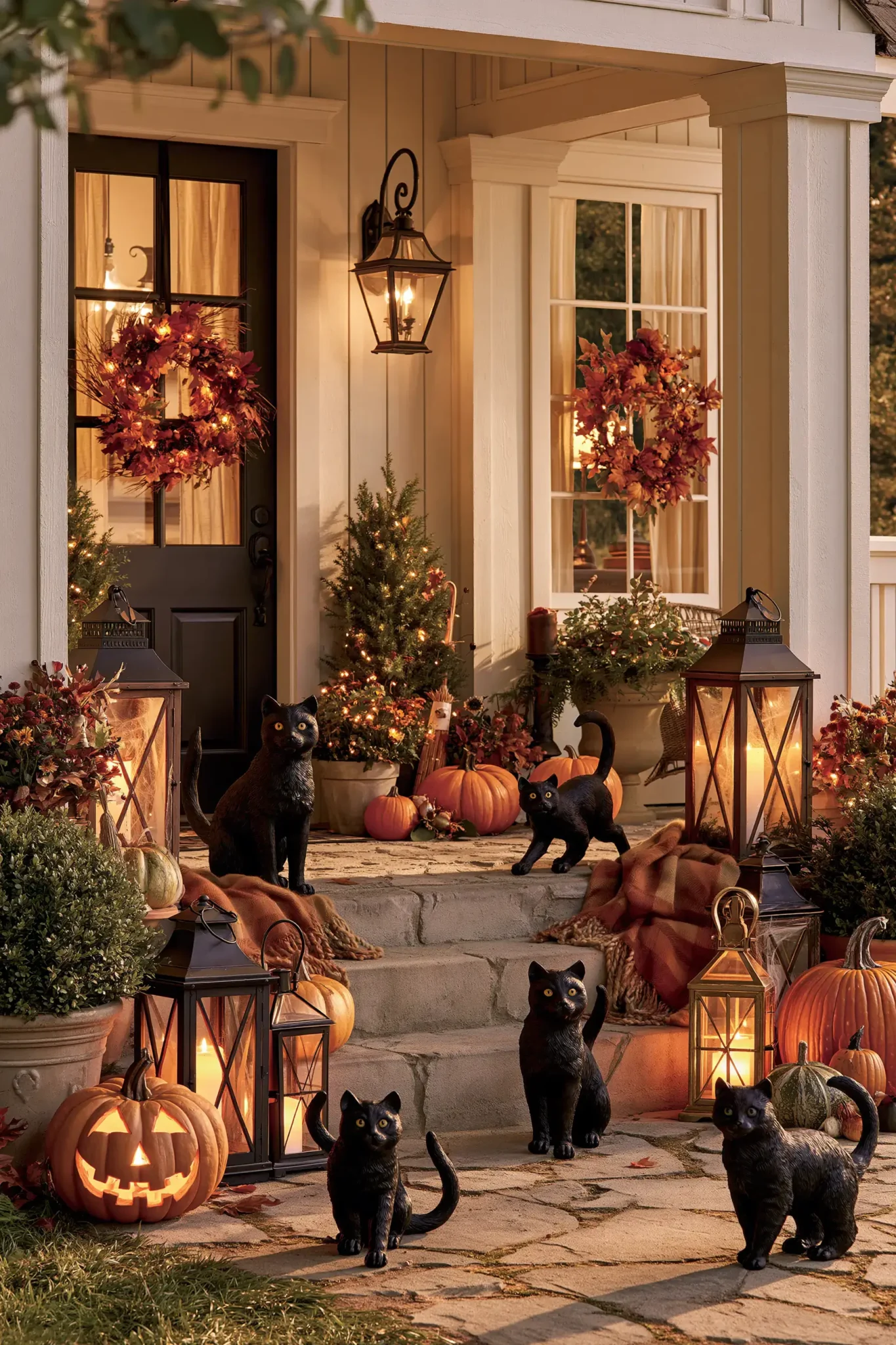 20 Outdoor Halloween Decor Ideas for a Front Yard That Feels Festive, Not Frightening