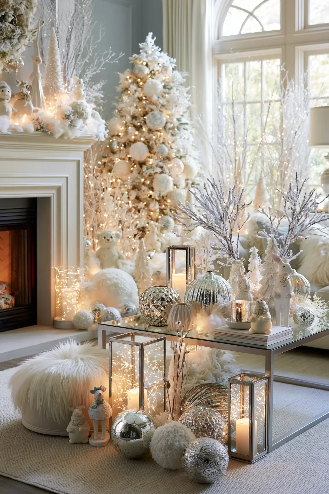 24 White Christmas Decor Ideas for a Quiet, Snowy Feel Inside