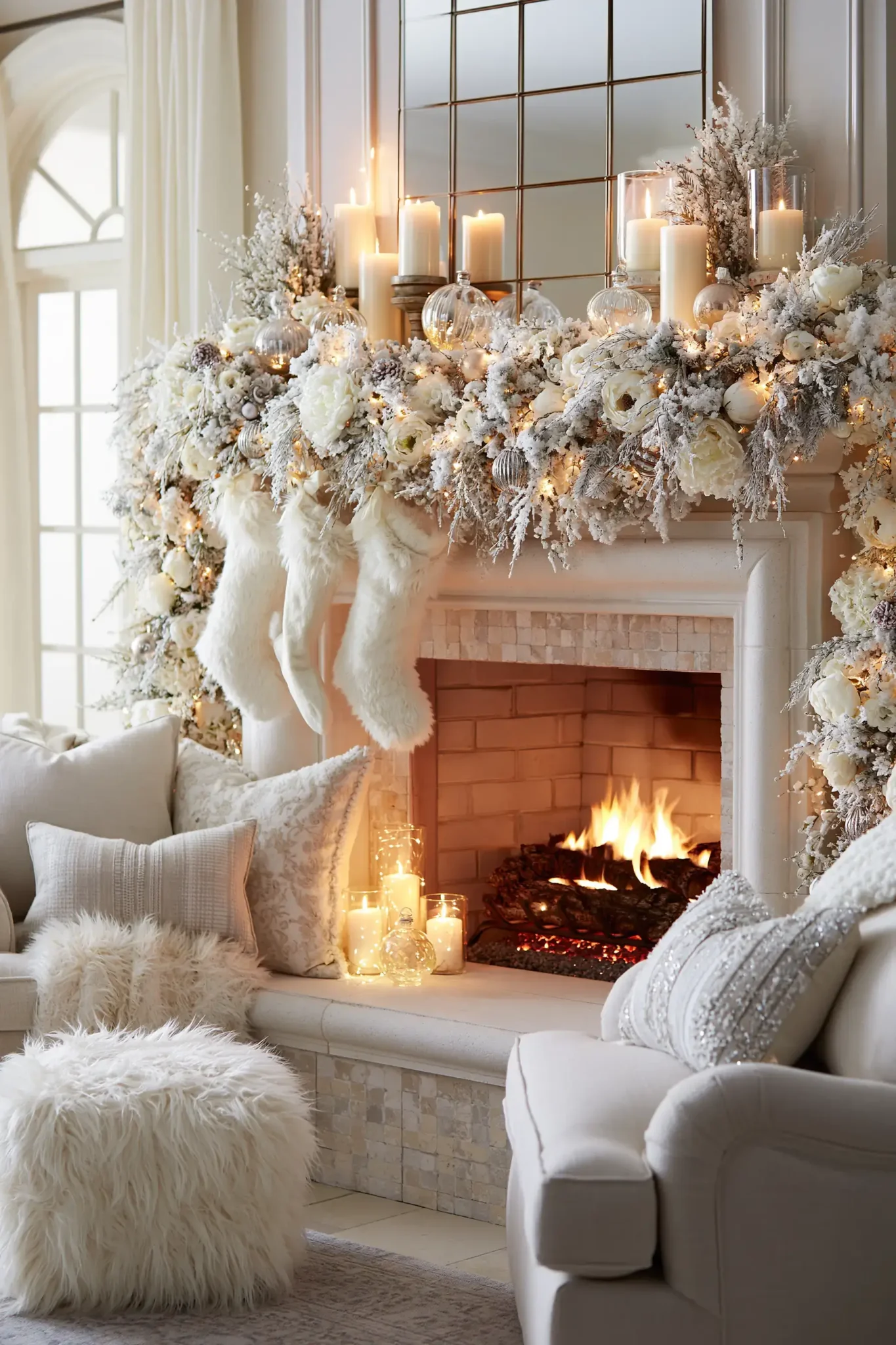 24 White Christmas Decor Ideas for a Quiet, Snowy Feel Inside
