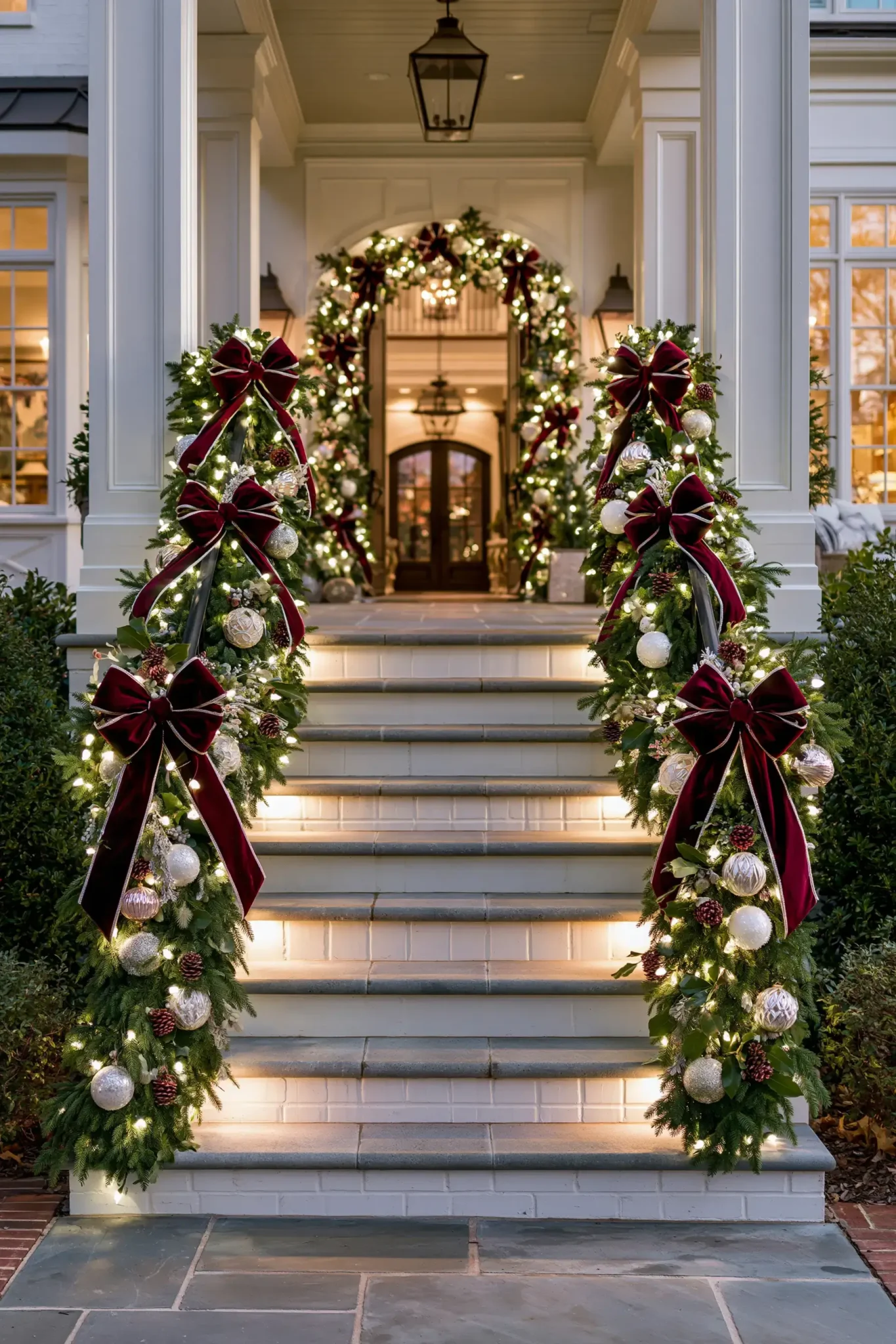 22 Christmas Porch Decor Ideas for a Warm, Lit Welcome