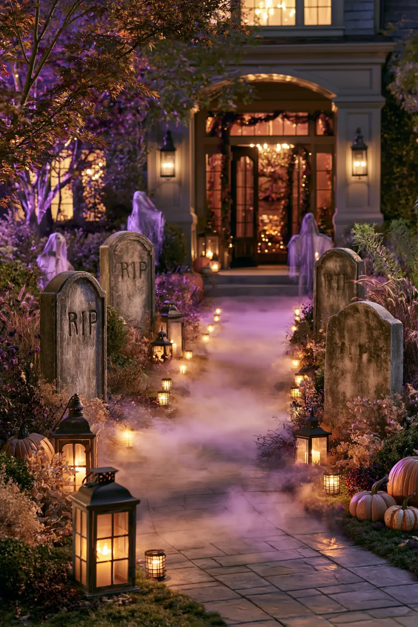 20 Outdoor Halloween Decor Ideas for a Front Yard That Feels Festive, Not Frightening