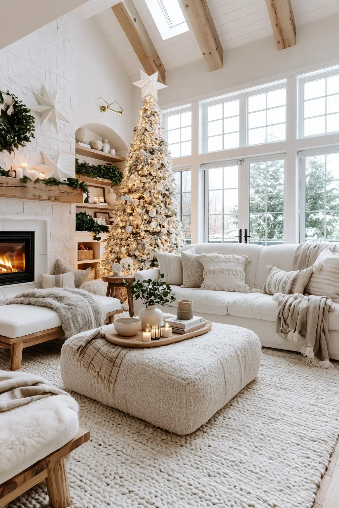24 White Christmas Decor Ideas for a Quiet, Snowy Feel Inside