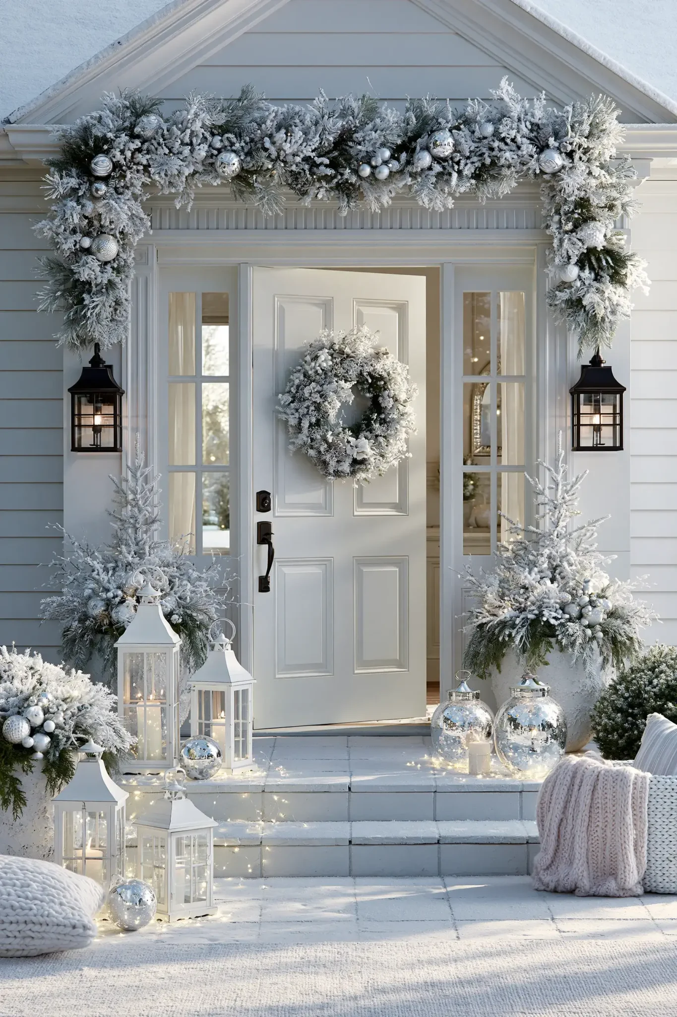 22 Christmas Porch Decor Ideas for a Warm, Lit Welcome