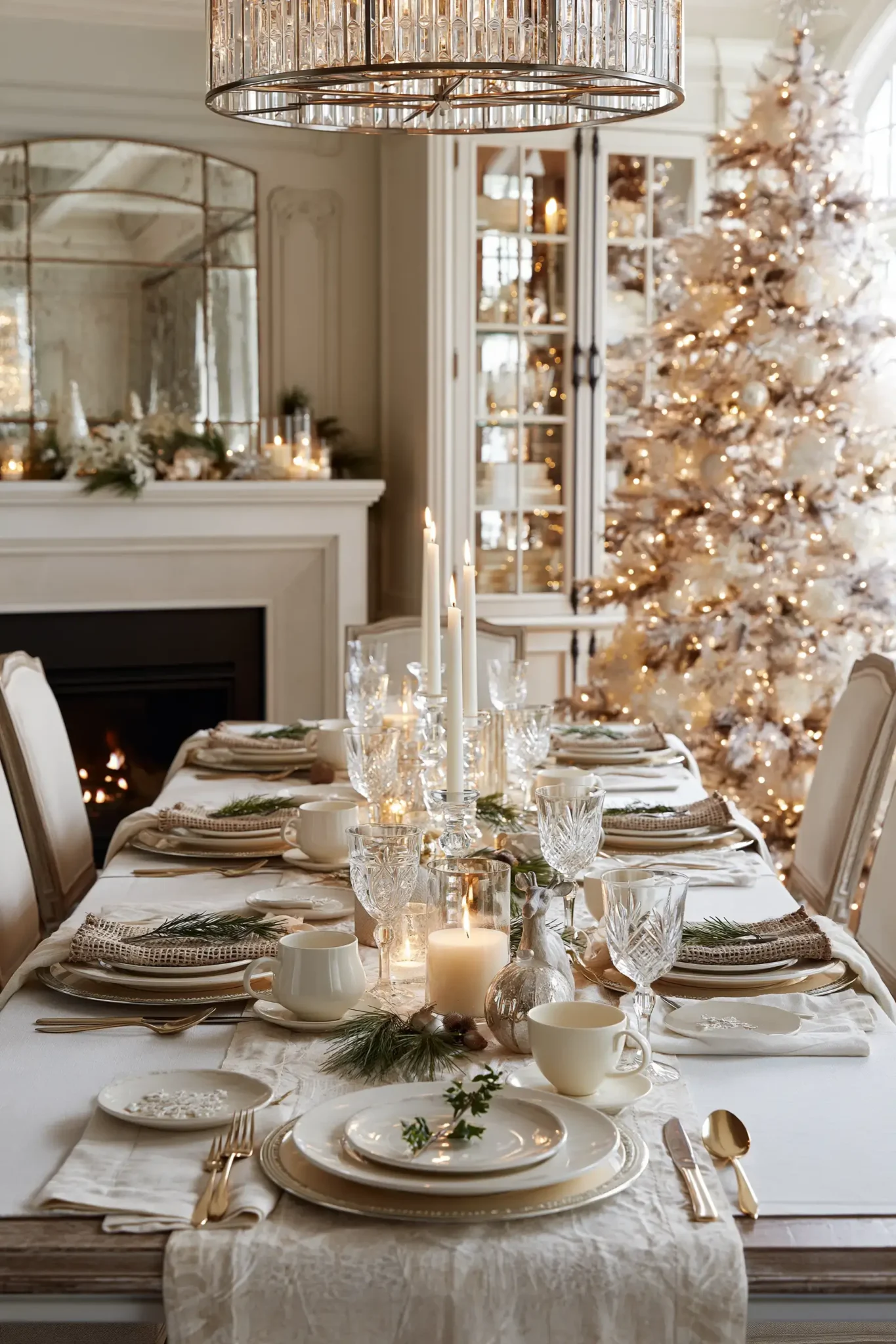 24 White Christmas Decor Ideas for a Quiet, Snowy Feel Inside